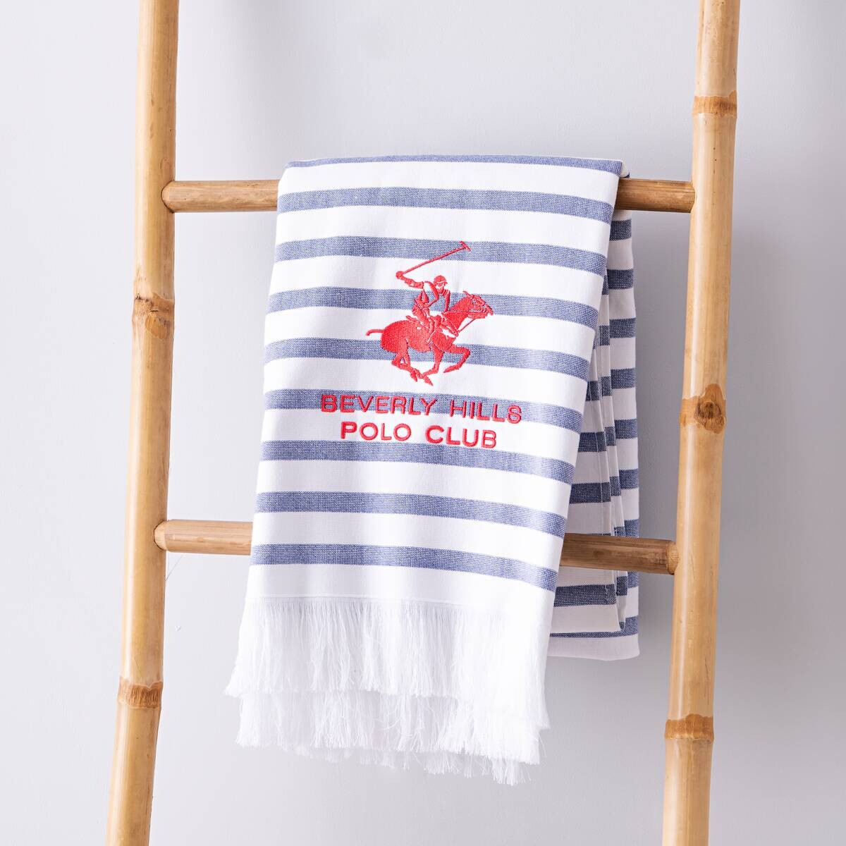 POLO CLUB Hamamtuch POLO CLUB blau Baumwolle B/L: ca. 80x165 cm