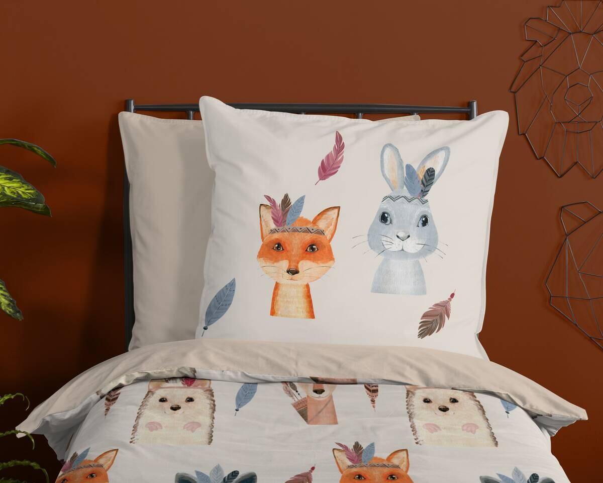 Baumwoll Bettwäsche Rave Multi Baumwolle B/L: ca. 135x200 cm