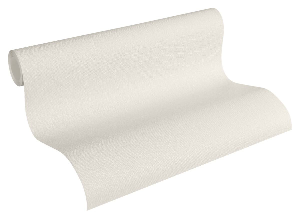 Livingwalls Vliestapete Hygge Uni creme B/L: ca. 53x1005 cm