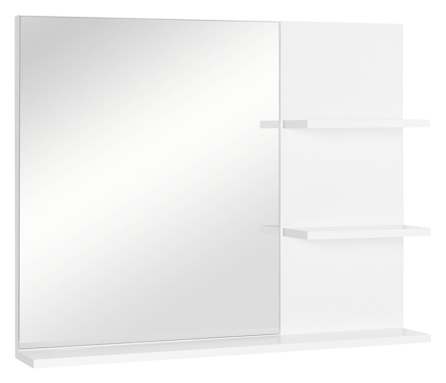 Badspiegel 834-207 weiß B/H/T: ca. 60x48x10 cm