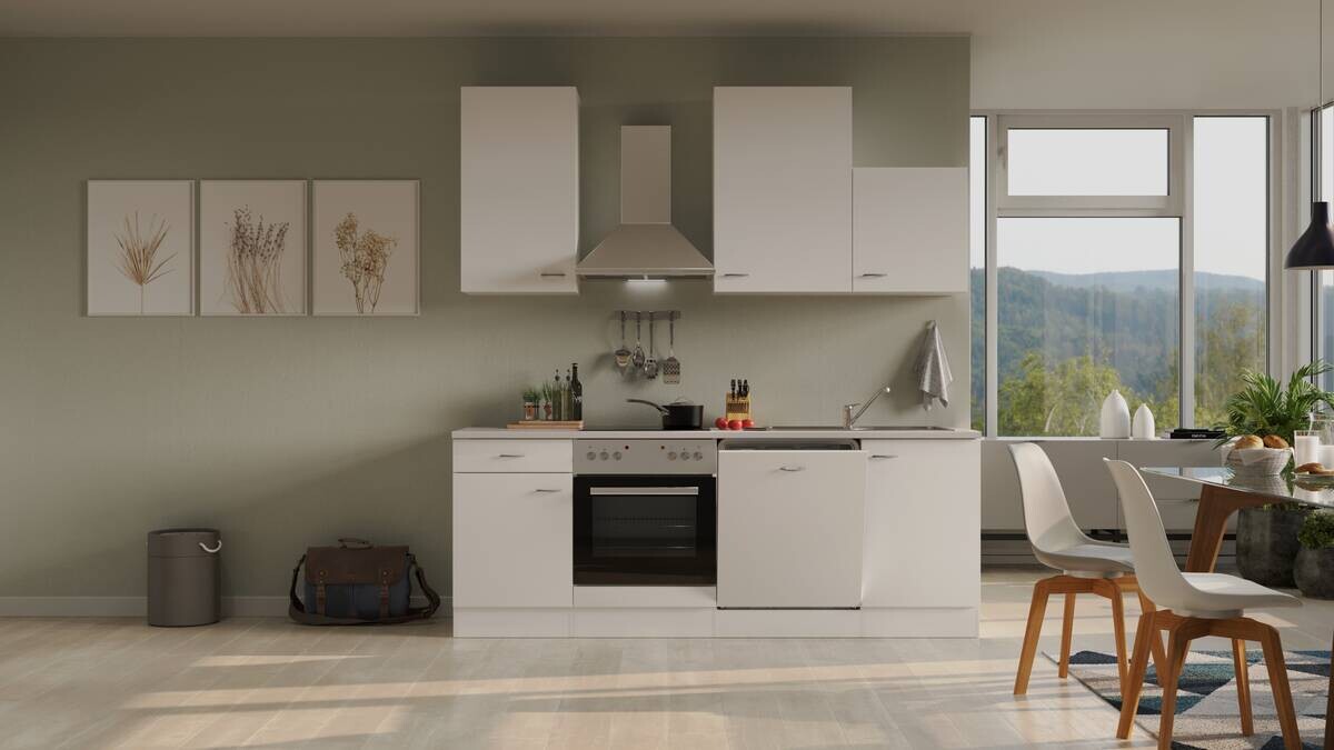 Küchenblock Wito weiß B/H/T: ca. 220x234x60 cm