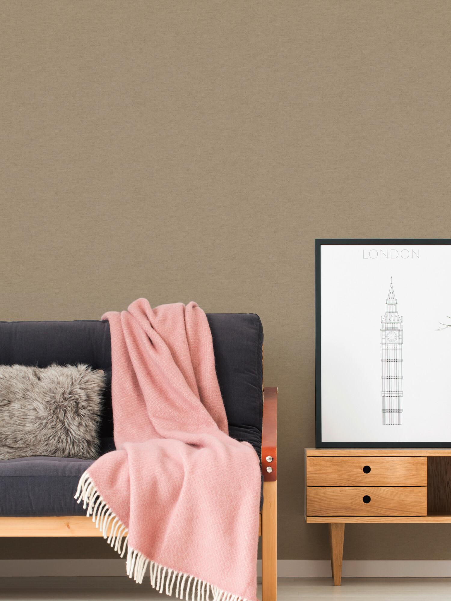 A.S.Creation Vliestapete braun B/H/D: ca. 53x1005x8,7 cm