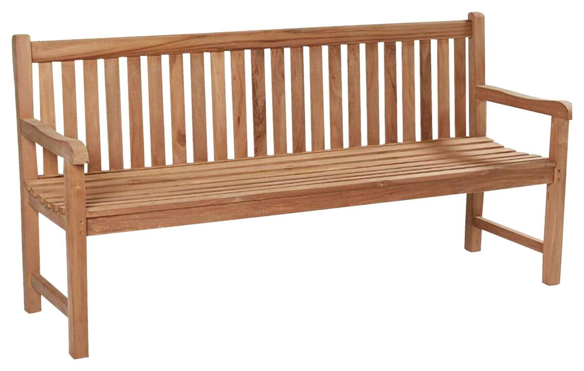deVries Gartenbank Woodie natur Teakholz B/H/L: ca. 57x94x120 cm