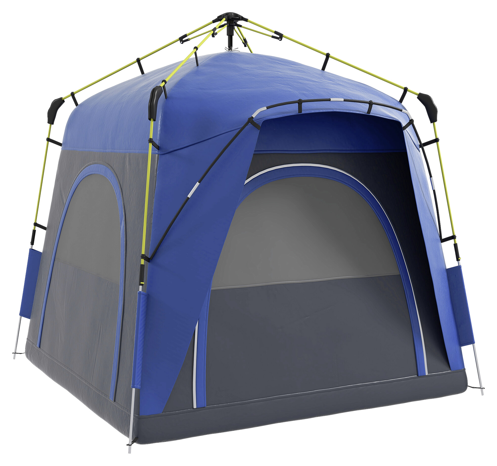 Outsunny Campingzelt blau Aluminium B/H/L: ca. 240x199x240 cm