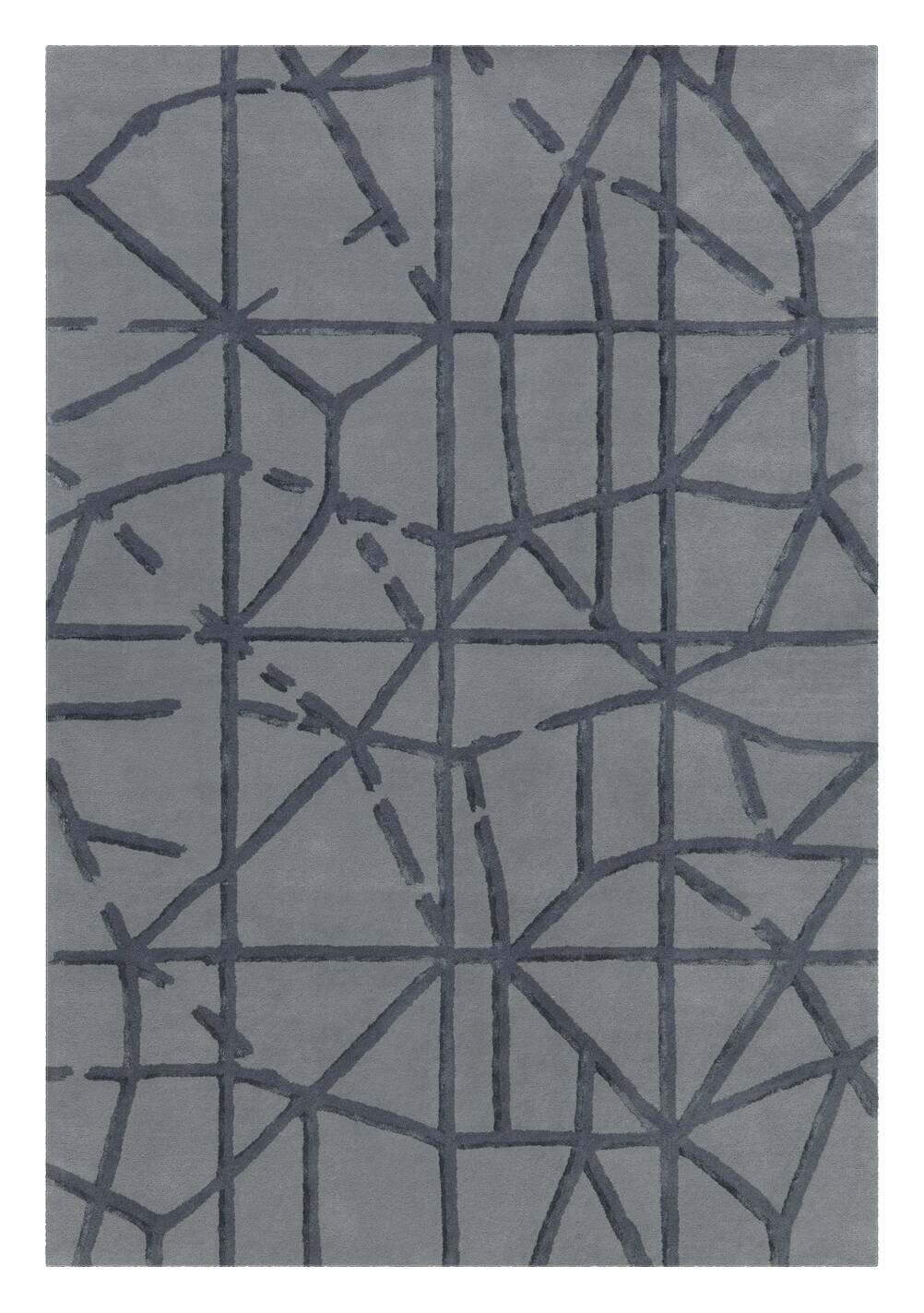 Arte Espina Kurzflorteppich Satin 8063 grau B/L: ca. 170x240 cm