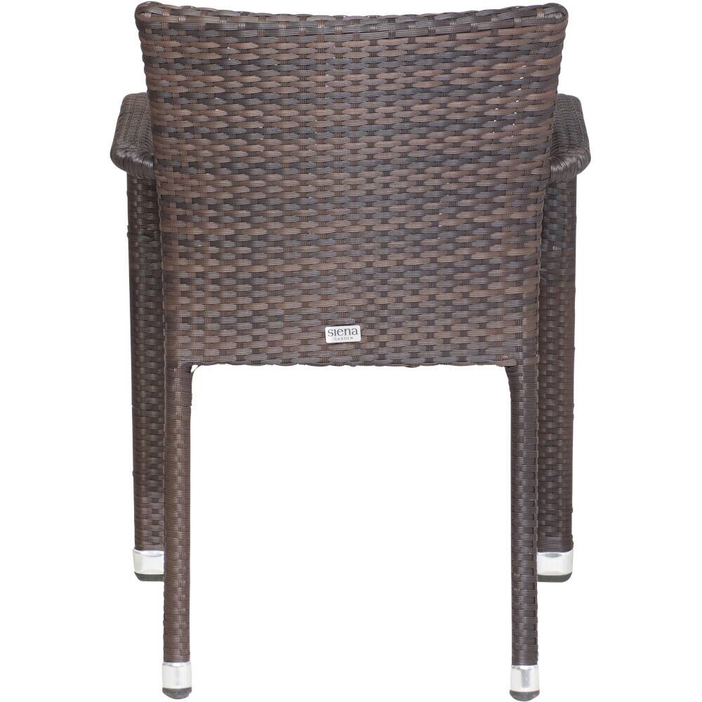 Gardamo Sessel 2er Set MINAS braun Kunststoff B/H/L: ca. 57x85x61 cm