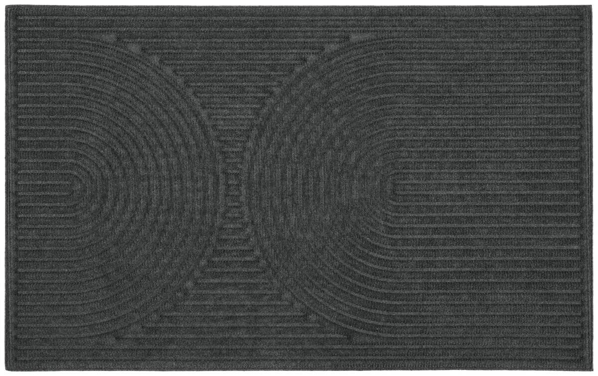 Fußmatte Curves anthrazit B/L: ca. 50x80 cm
