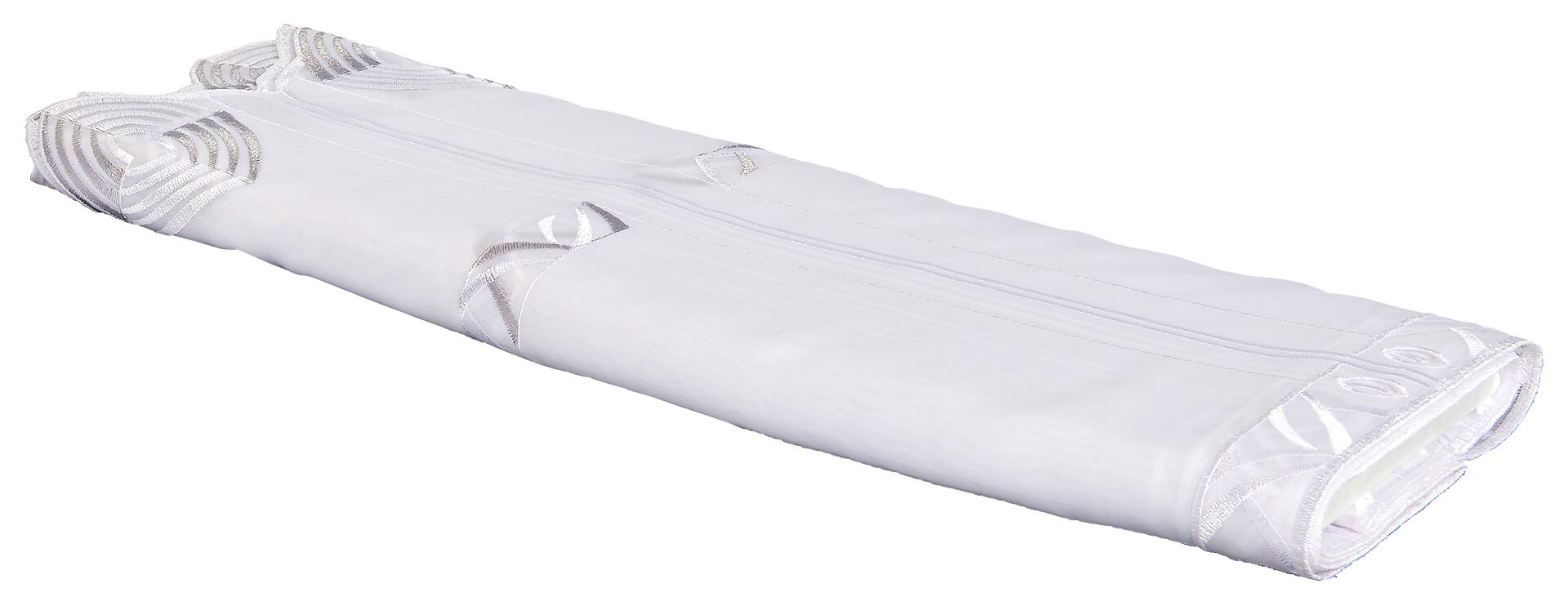 Scheibengardinen-Meterware Olga grau H: ca. 60 cm