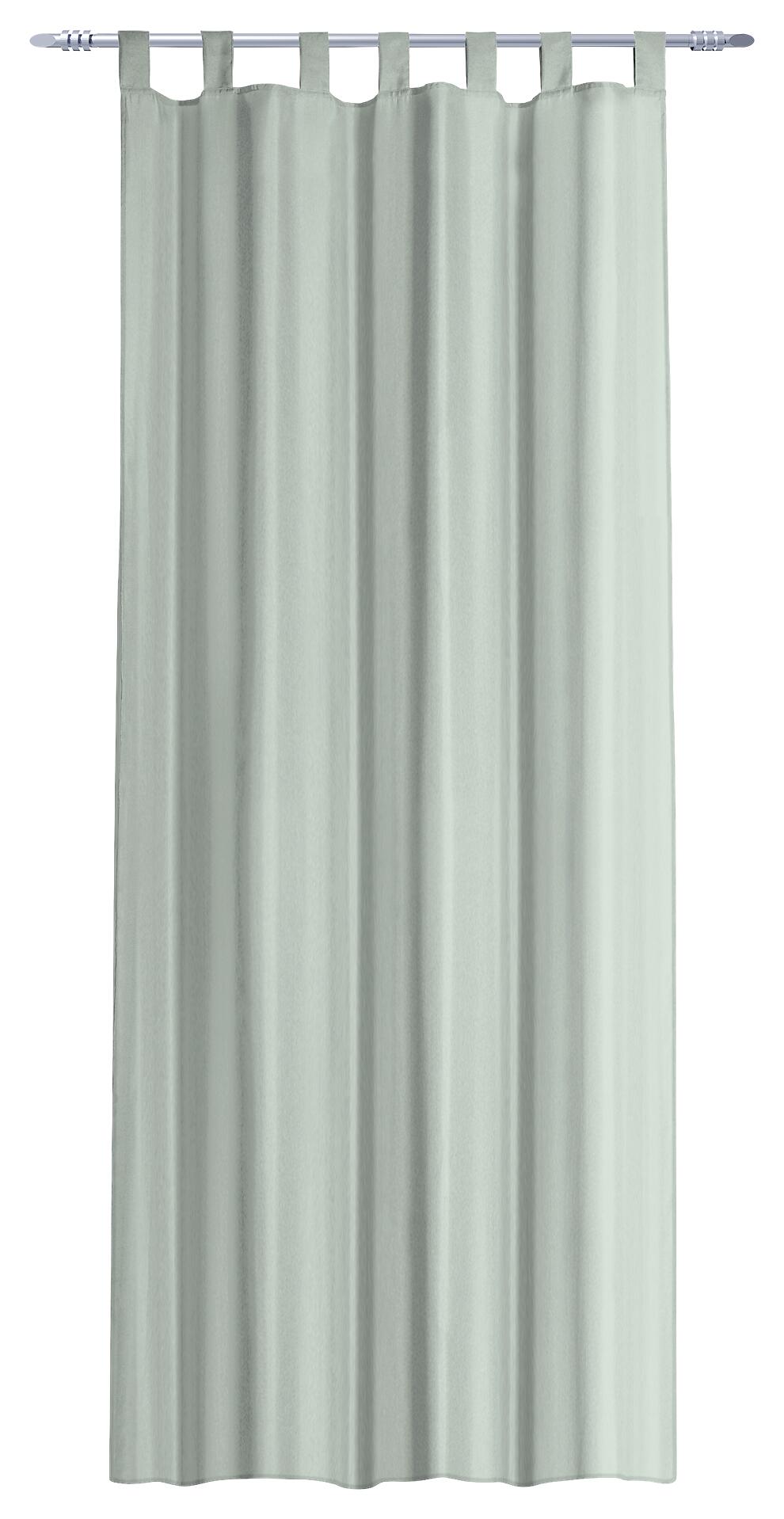 Schlaufenvorhang Silk salbei B/L: ca. 140x225 cm