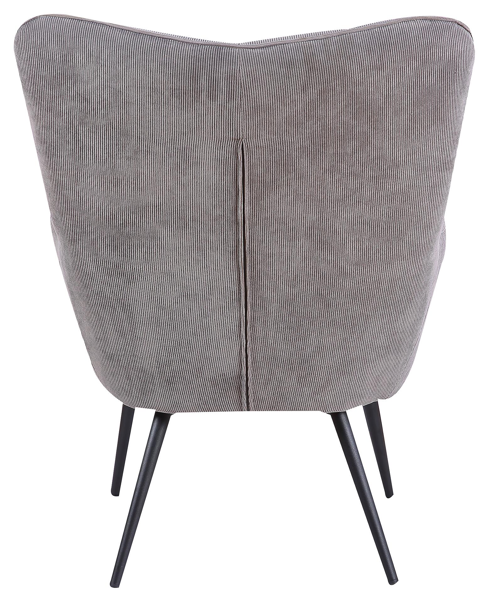 byLIVING Sessel UTA grau schwarz Stoff Metall B/H/T: ca. 72x97x80 cm