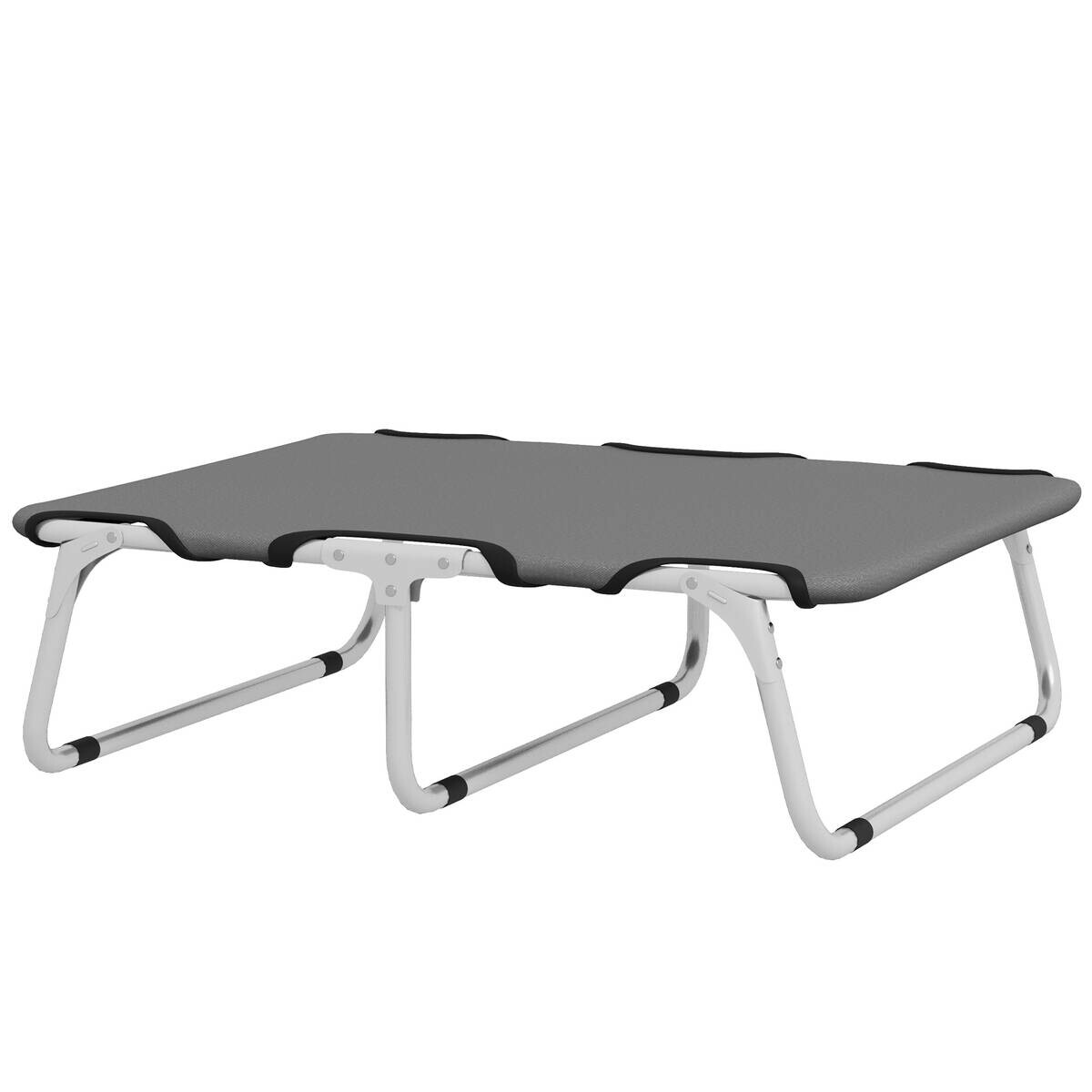 PawHut Hundebett grau Polyester-Mischgewebe B/H/L: ca. 58x20x71 cm