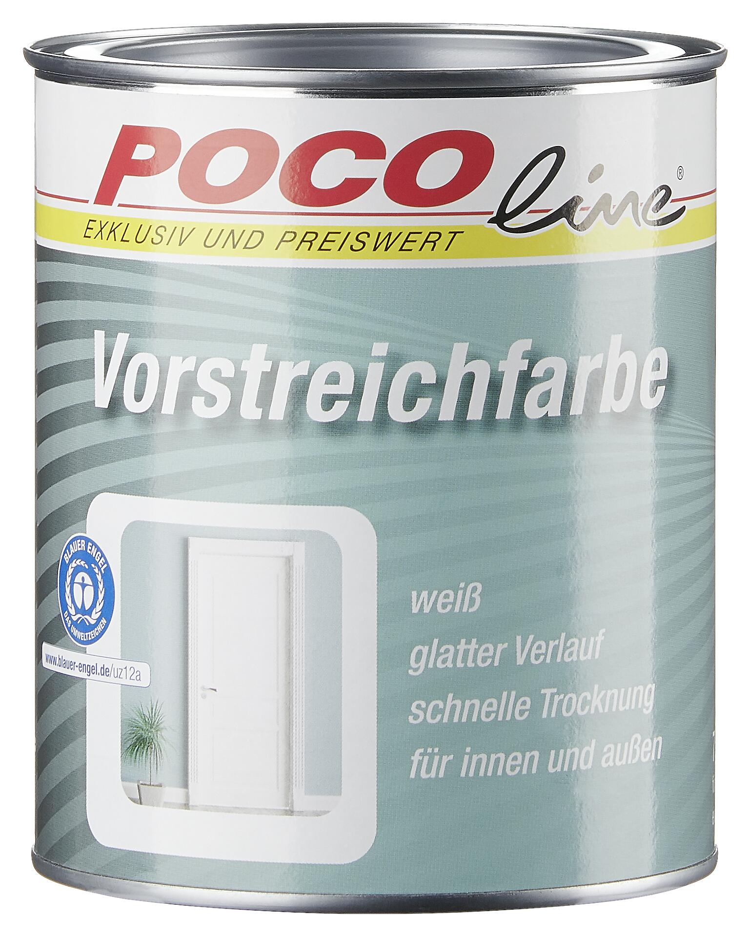 POCOline Acryl Vorstreichfarbe weiß matt ca. 0,25 l