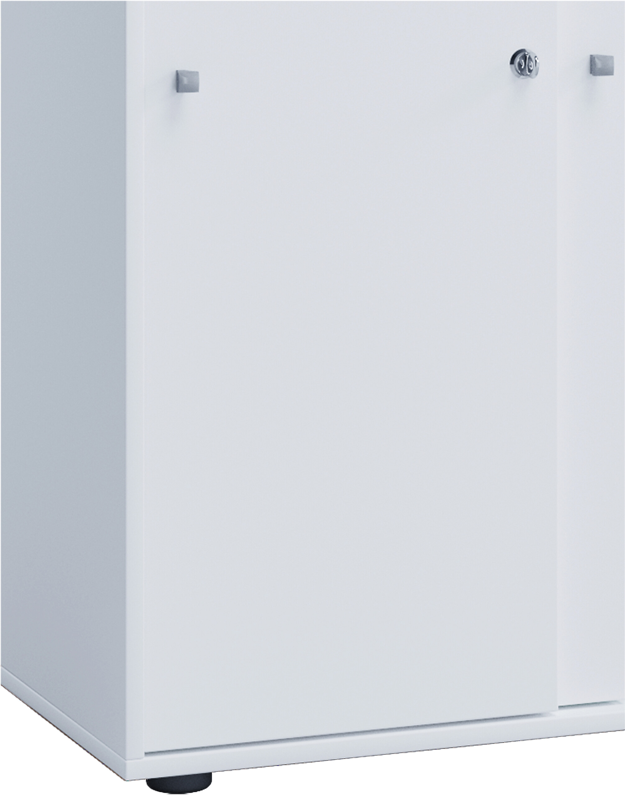 Büroschrank Lona XXL mit Schiebetüren weiß B/H/T: ca. 70x184x37 cm