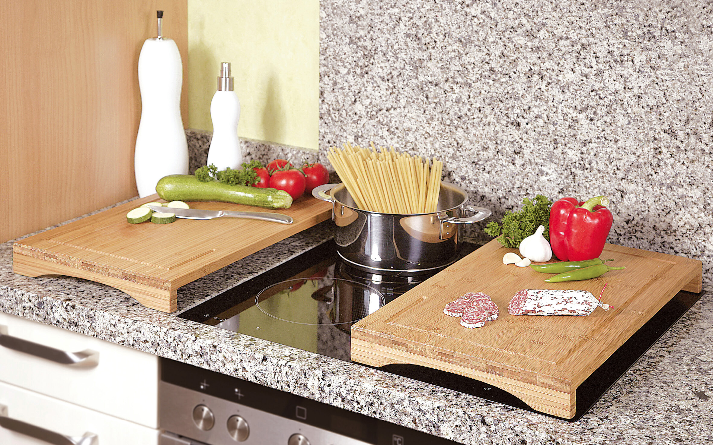 Kesper Abdeckplatte natur Bambus B/H/L: ca. 28x4,3x54 cm