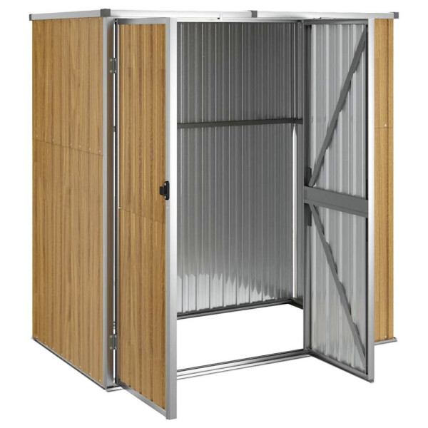 vidaXL Geräteschuppen braun B/H/T: ca. 161x161x89 cm