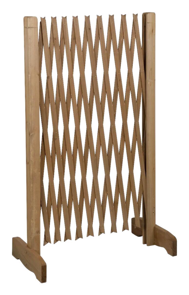 Hundeabsperrgitter braun Holz