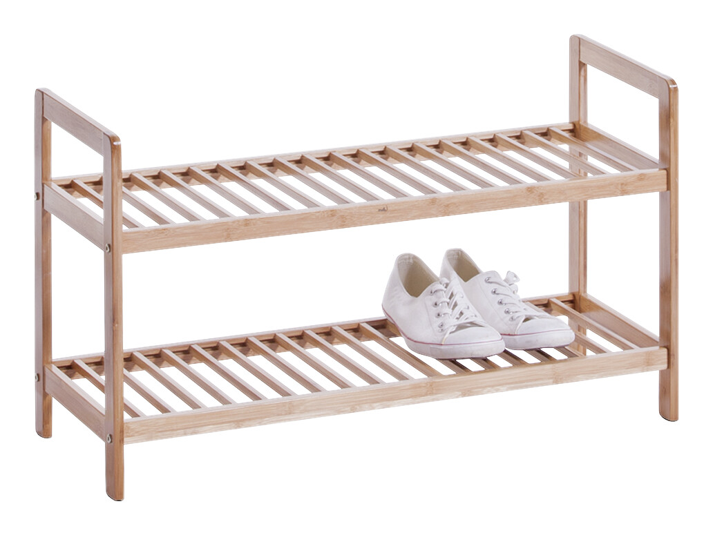 Zeller Schuhregal natur Bambus B/H/T: ca. 70x40x26 cm Zeller Schuhregal natur Bambus B/H/T: ca. 70x40x26 cm