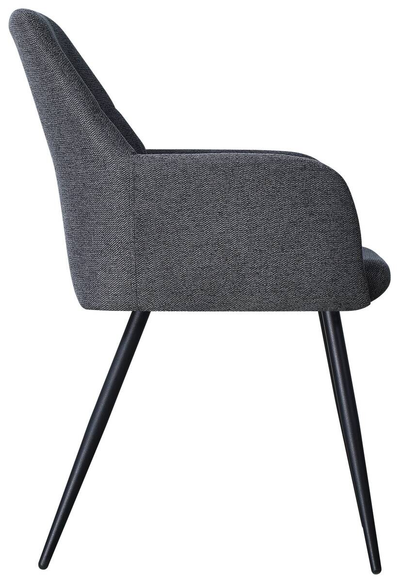 Armlehnstuhl Joe grau Webstoff B/H/T: ca. 58x85x62 cm