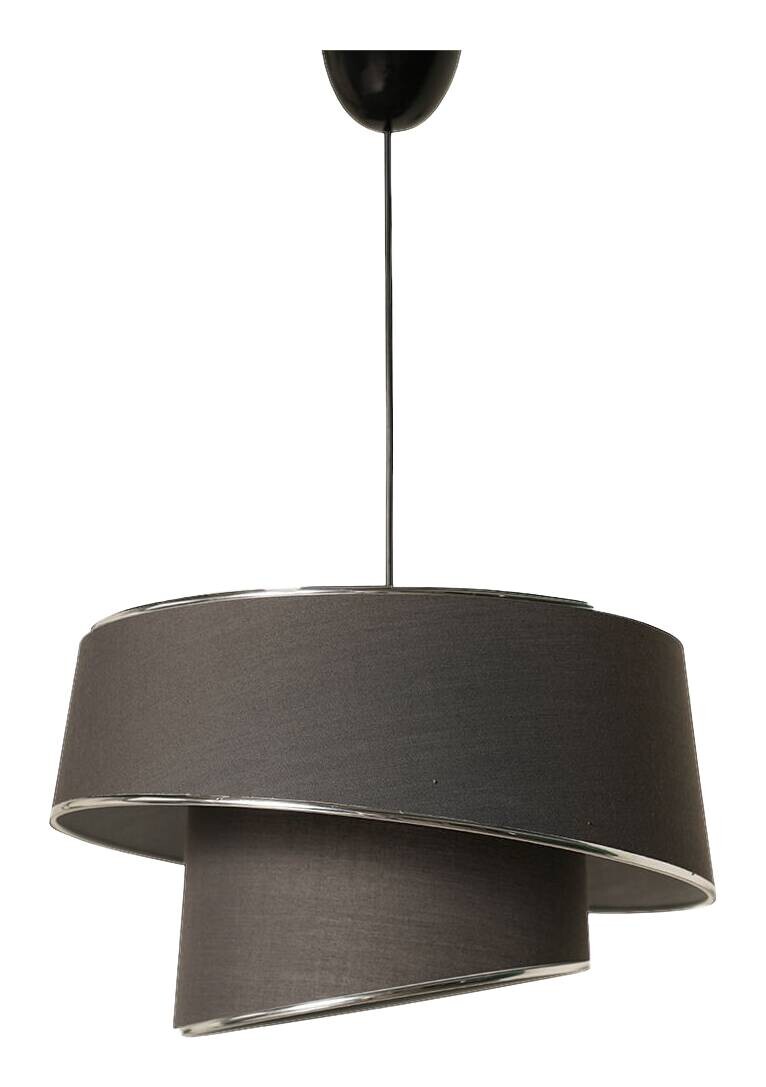 Opviq Pendelleuchte Barette anthrazit silber B/H/T/L/D: ca. 32x70x32x32x32 cm E27 1 Brennstellen