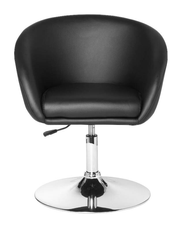 Drehstuhl schwarz Kunstleder Metall