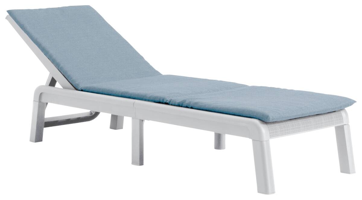 Jardin Sonnenliege Mallorca weiß Kunststoff B/H/L: ca. 59x255x78 cm