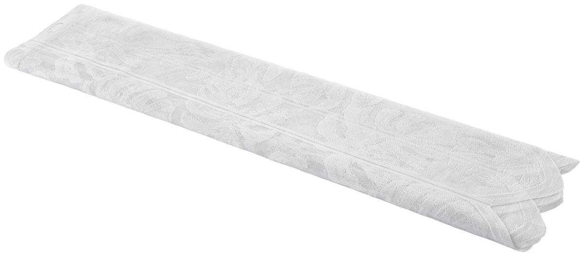 Scheibengardinen-Meterware Blatt weiß H: ca. 80 cm