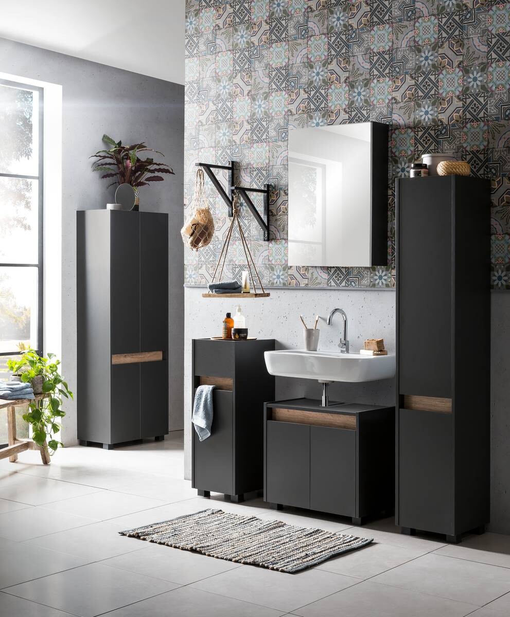 Unterschrank Cosmo anthrazit B/H/T: ca. 56,9x84,8x33 cm Unterschrank Cosmo anthrazit B/H/T: ca. 56,9x84,8x33 cm