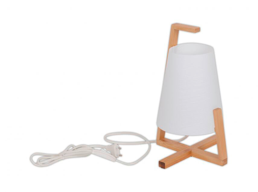 Näve Leuchten Tischleuchte NV3146323 weiß Kunststoff H/D: ca. 12x32 cm E14 1 Brennstellen