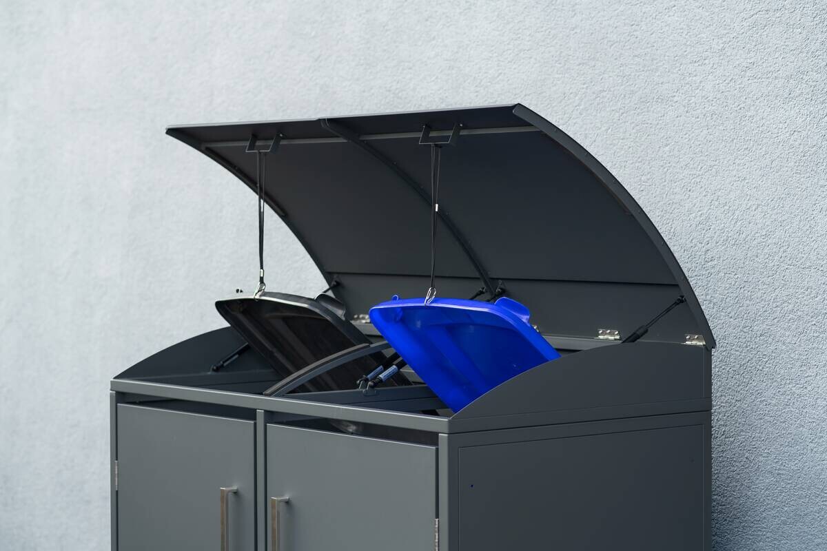 Westmann Mülltonnenbox Moderna anthrazit B/H/L: ca. 139x135x83 cm