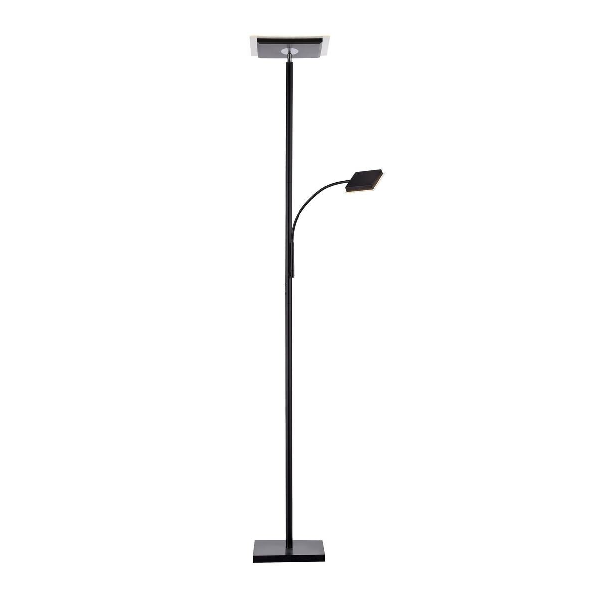 Just Light LED-Deckenfluter HANS 11710-18 schwarz Eisen Kunststoff B/H/T: ca. 25x190x25 cm 2 Brennstellen