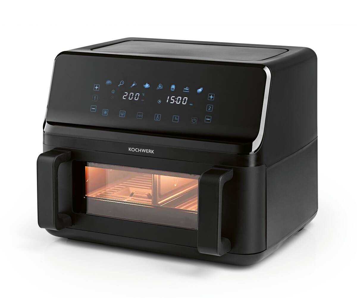 Rachs KOCHWERK Heißluftfritteuse 14349 schwarz Kunststoff B/H/L: ca. 37,5x38x30 cm ca. 9 l