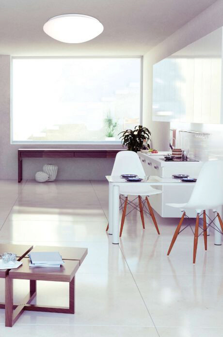 Näve Leuchten LED Deckenleuchte NV12009901 weiß Metall Kunststoff H/D: ca. 11x35 cm null 1 Brennstellen