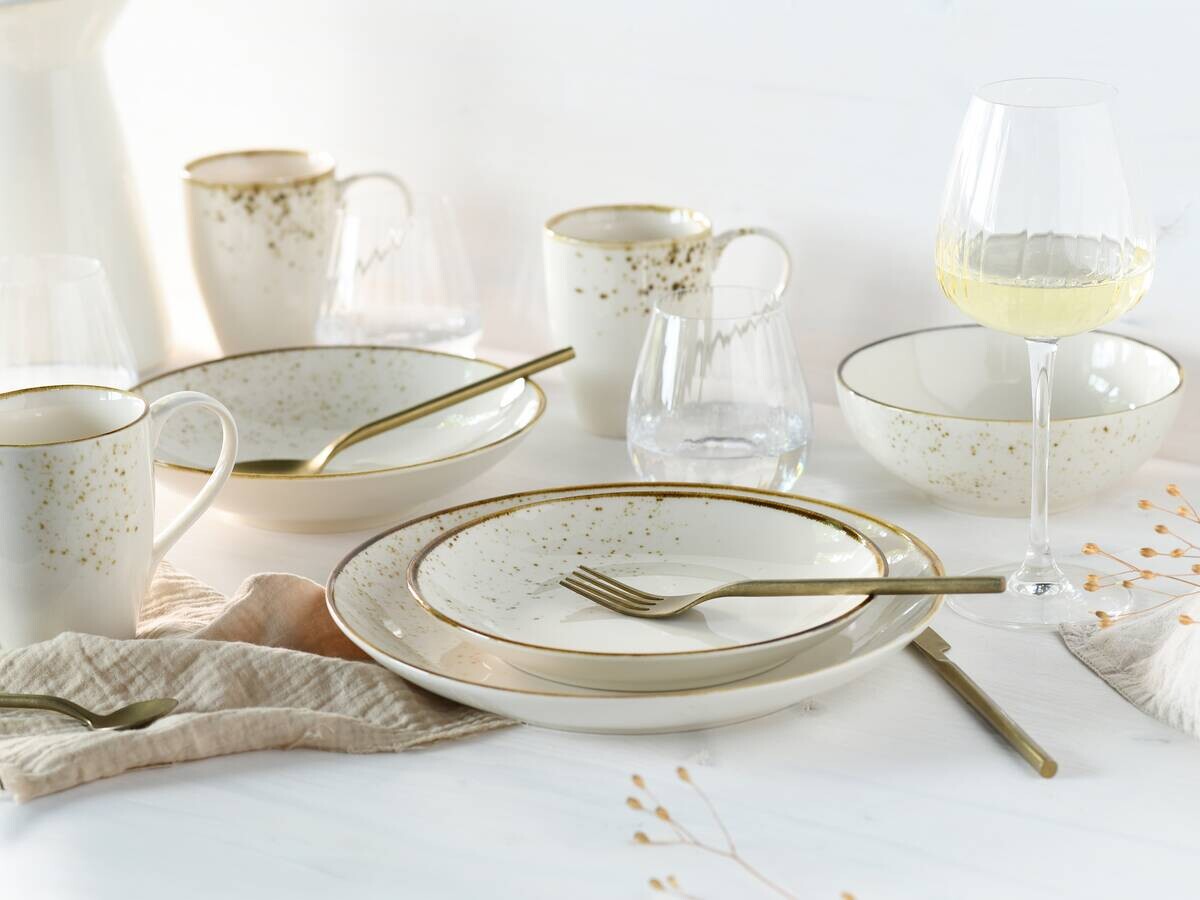 Kombiservice creme Steinzeug 20 tlg.