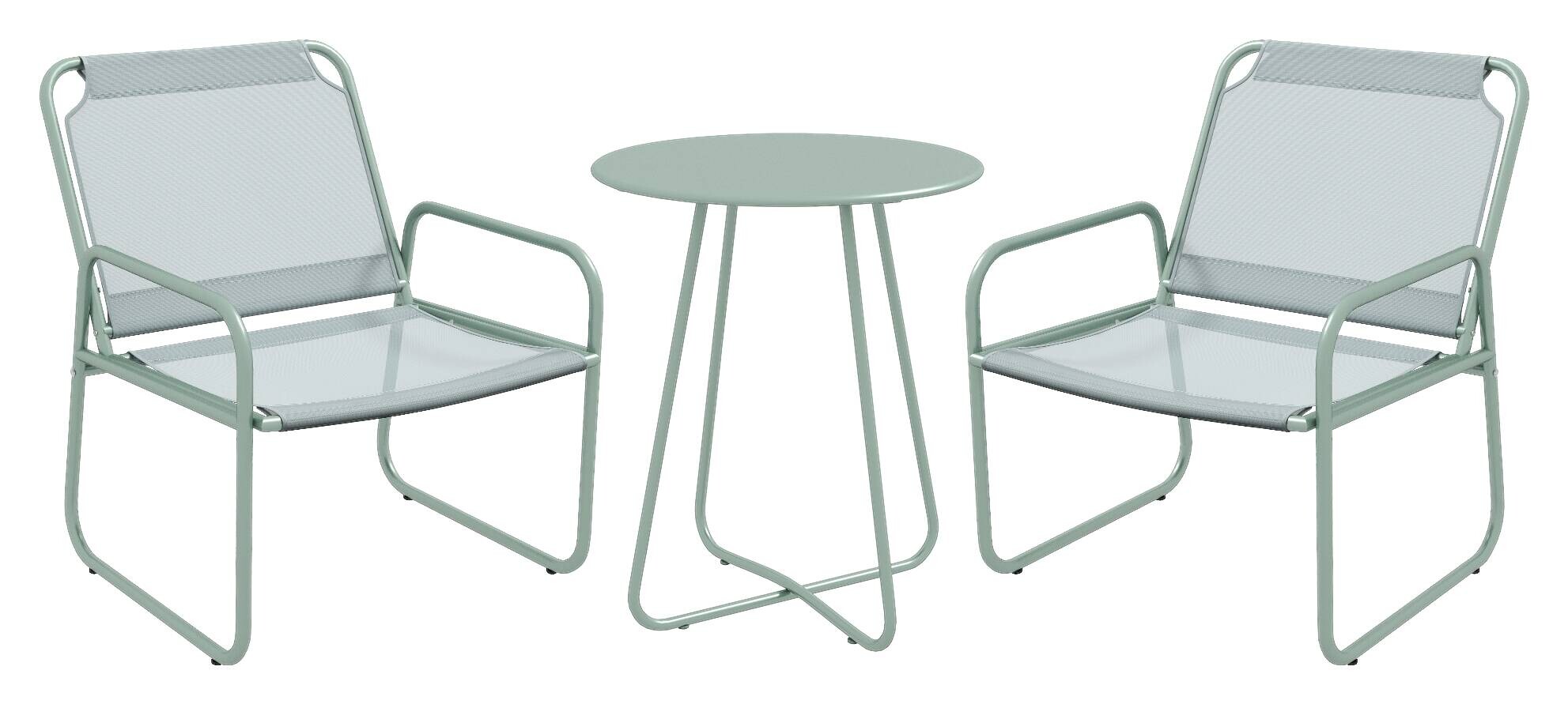 Outsunny Sitzgruppe grün Mesh B/H/L: ca. 57x63x82 cm