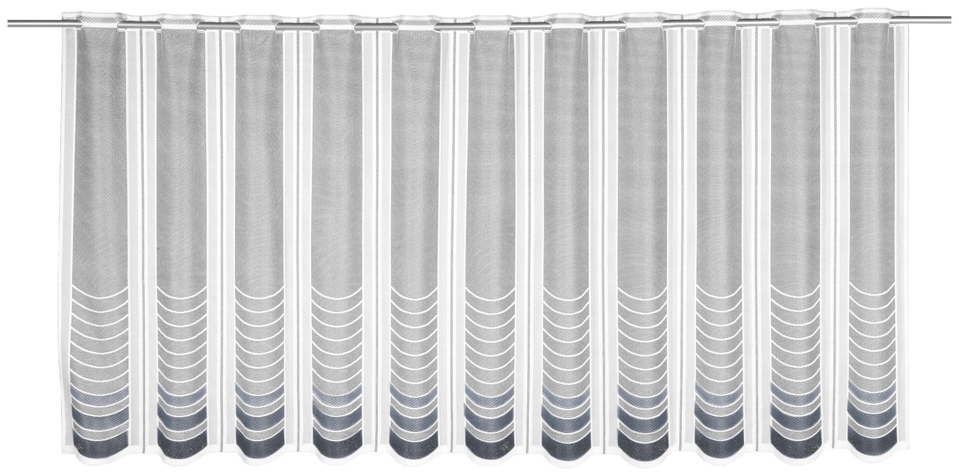 creative lifestyle Scheibengardine Noah grau B/L: ca. 145x75 cm