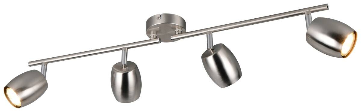 Reality Leuchten Spots Nancy nickel matt Metall B/H/L: ca. 70,5x15,5x8 cm GU10 4 Brennstellen