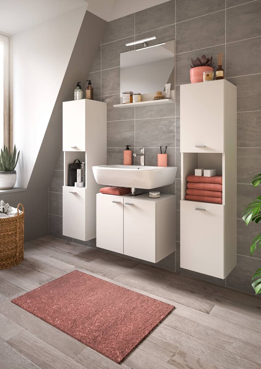 Badezimmer-Set BOSTON weiß B/H/T: ca. 137x186x33 cm Badezimmer-Set BOSTON weiß B/H/T: ca. 137x186x33 cm