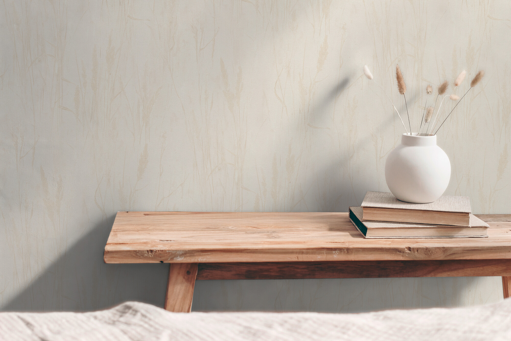 A.S.Creation Vliestapete creme beige B/H/D: ca. 53x1005x8,7 cm