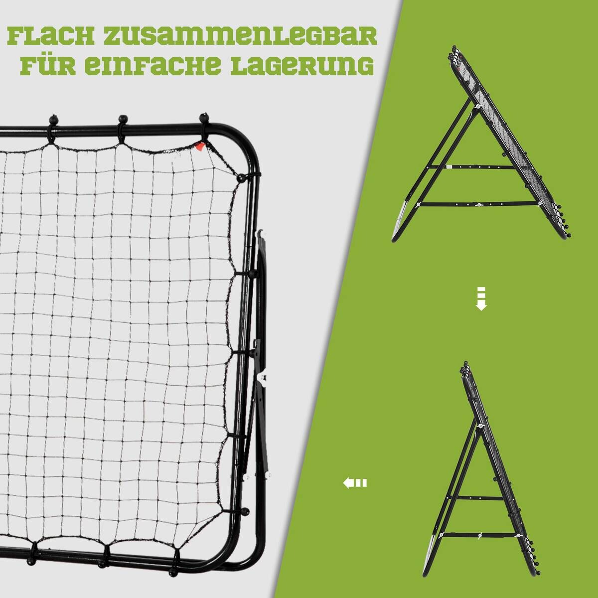 HOMCOM Kinder Fußballtor schwarz B/H/L: ca. 80x96x96 cm