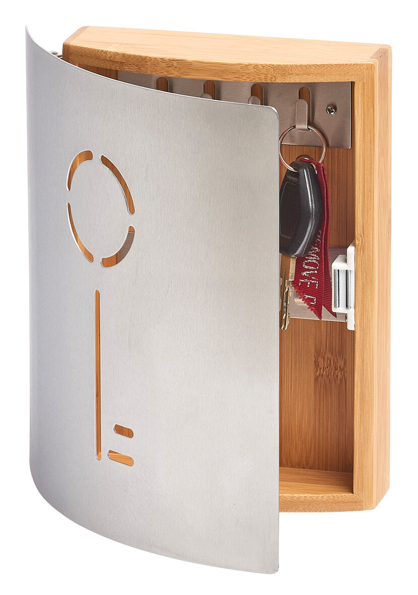 Zeller Schlüsselkasten Schlüssel natur Bambus B/H/L: ca. 6x24,5x21,5 cm