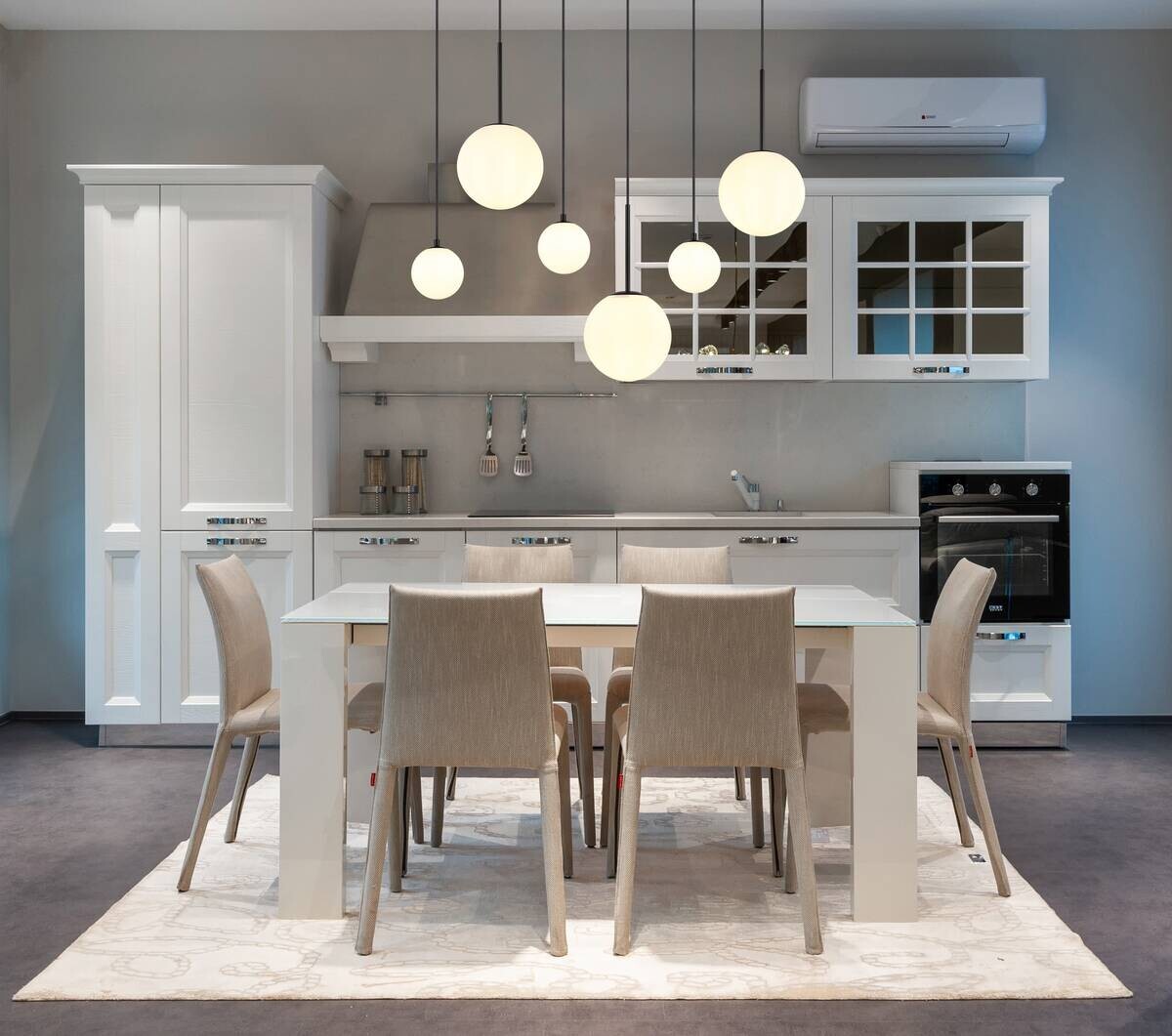 GLOBO Pendelleuchte schwarz Metall B/H/T: ca. 20x117x91 cm E27 3 Brennstellen