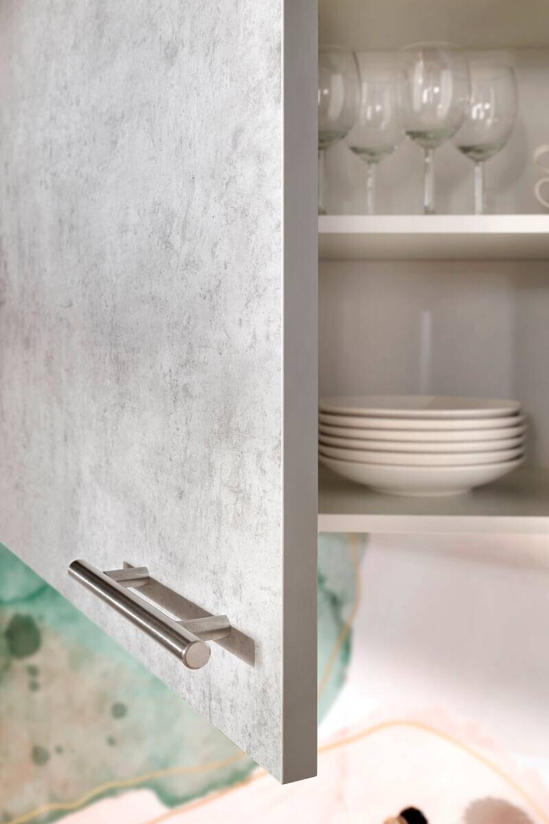 Respekta Küchenblock Malia Beton Optik B/H/T: ca. 240x200x60 cm