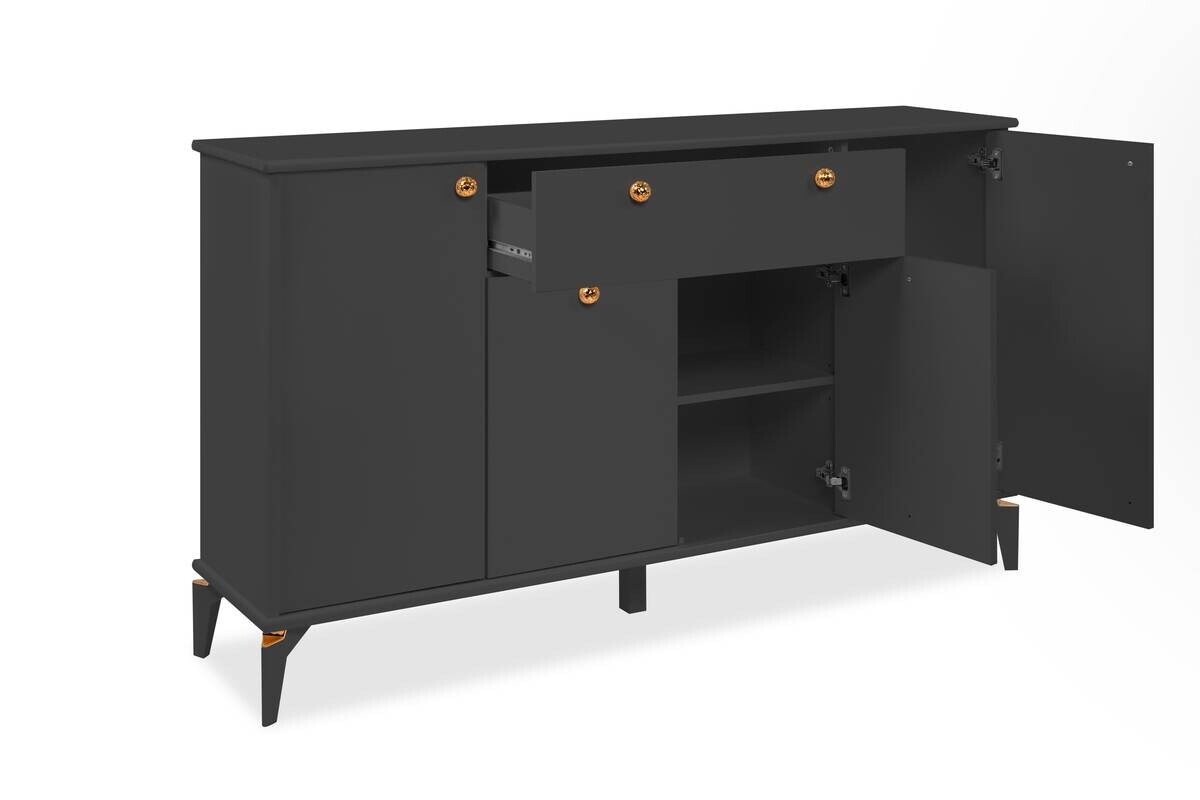 Sideboard Izmir anthrazit B/H/T: ca. 158x90x36 cm