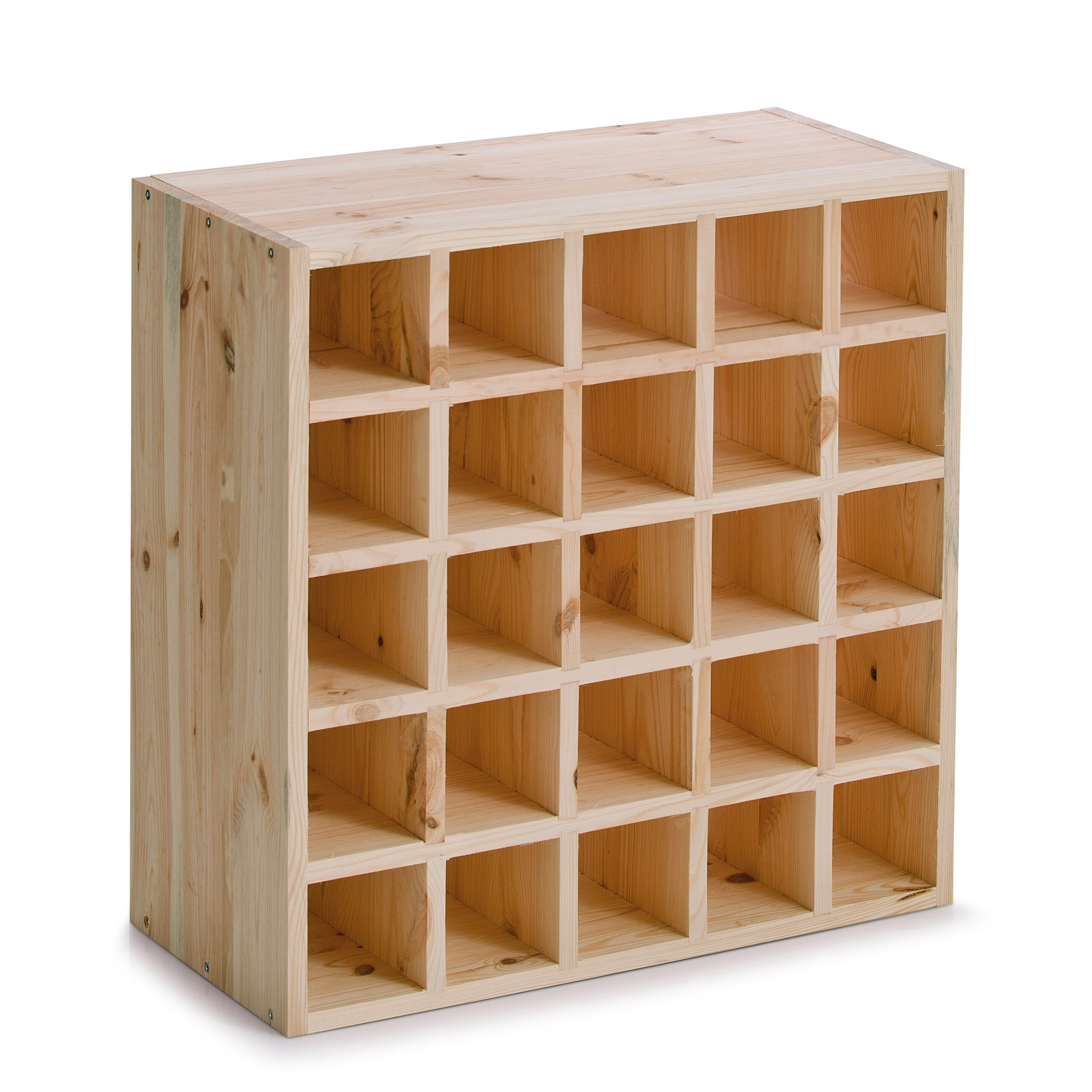 Zeller Weinregal für 25 Flaschen natur Holz B/H/L: ca. 25x52x52 cm