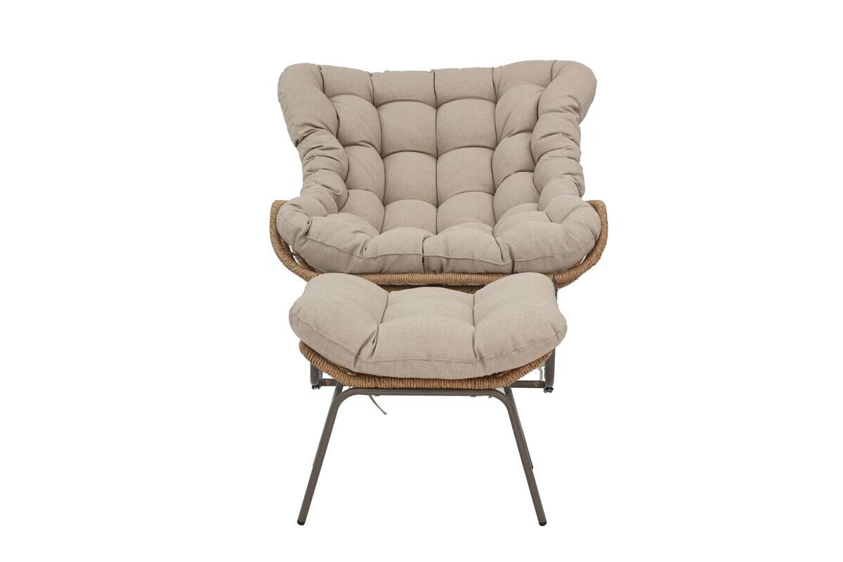 POCOline Gartenstuhl braun Stahl