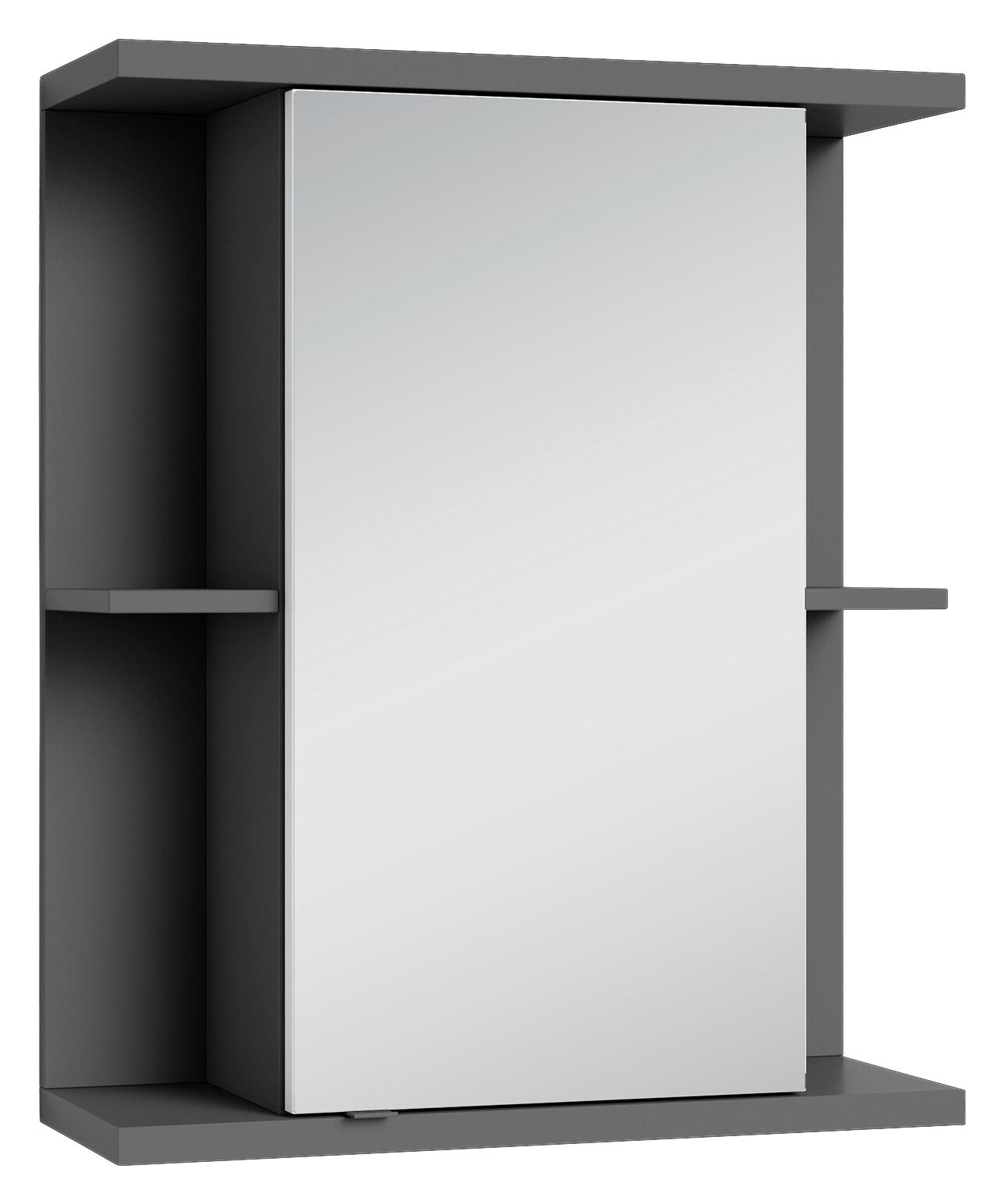 Spiegelschrank NEBRASKA anthrazit B/H/T: ca. 60x70x25 cm