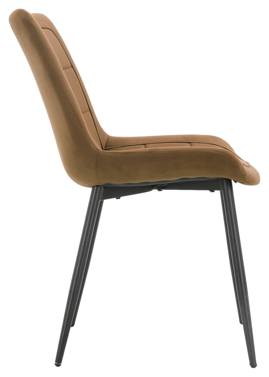 Stuhl KIRA braun Samtoptik B/H/T: ca. 59,5x82,5x49 cm