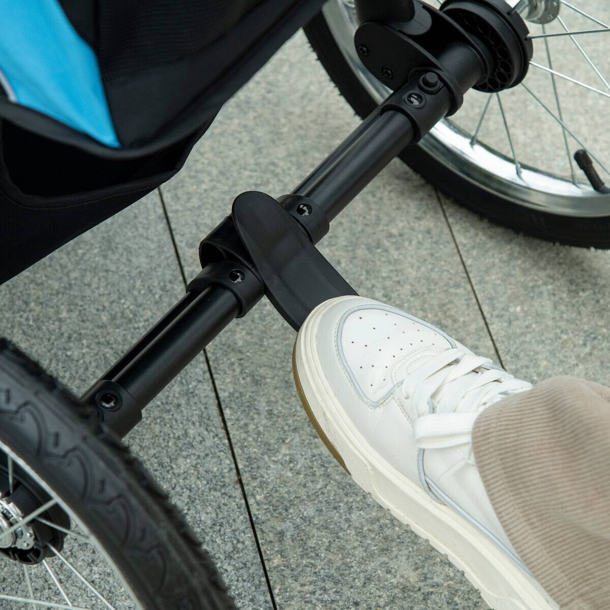 PawHut Hunde-Zubehör blau Edelstahl B/H/L: ca. 58x111x107 cm