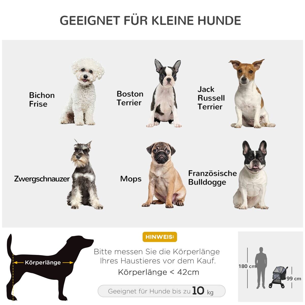 PawHut Hunde-Zubehör schwarz Polyester B/H/L: ca. 48x81x99 cm