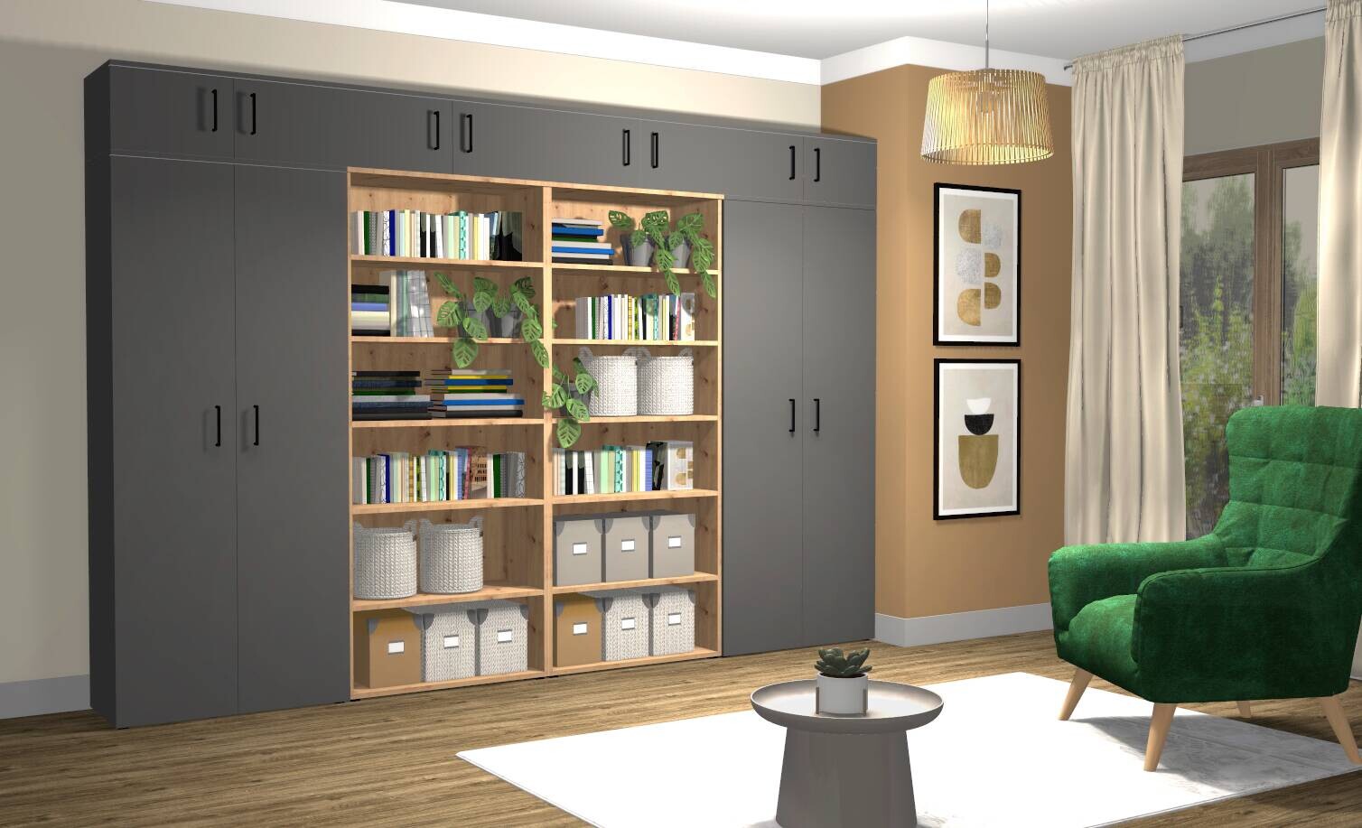 Kommode Multi-Stauraum Typ 28 weiß B/H/T: ca. 120x83x40 cm